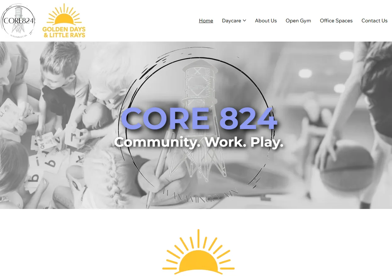 Core824 website portfolio