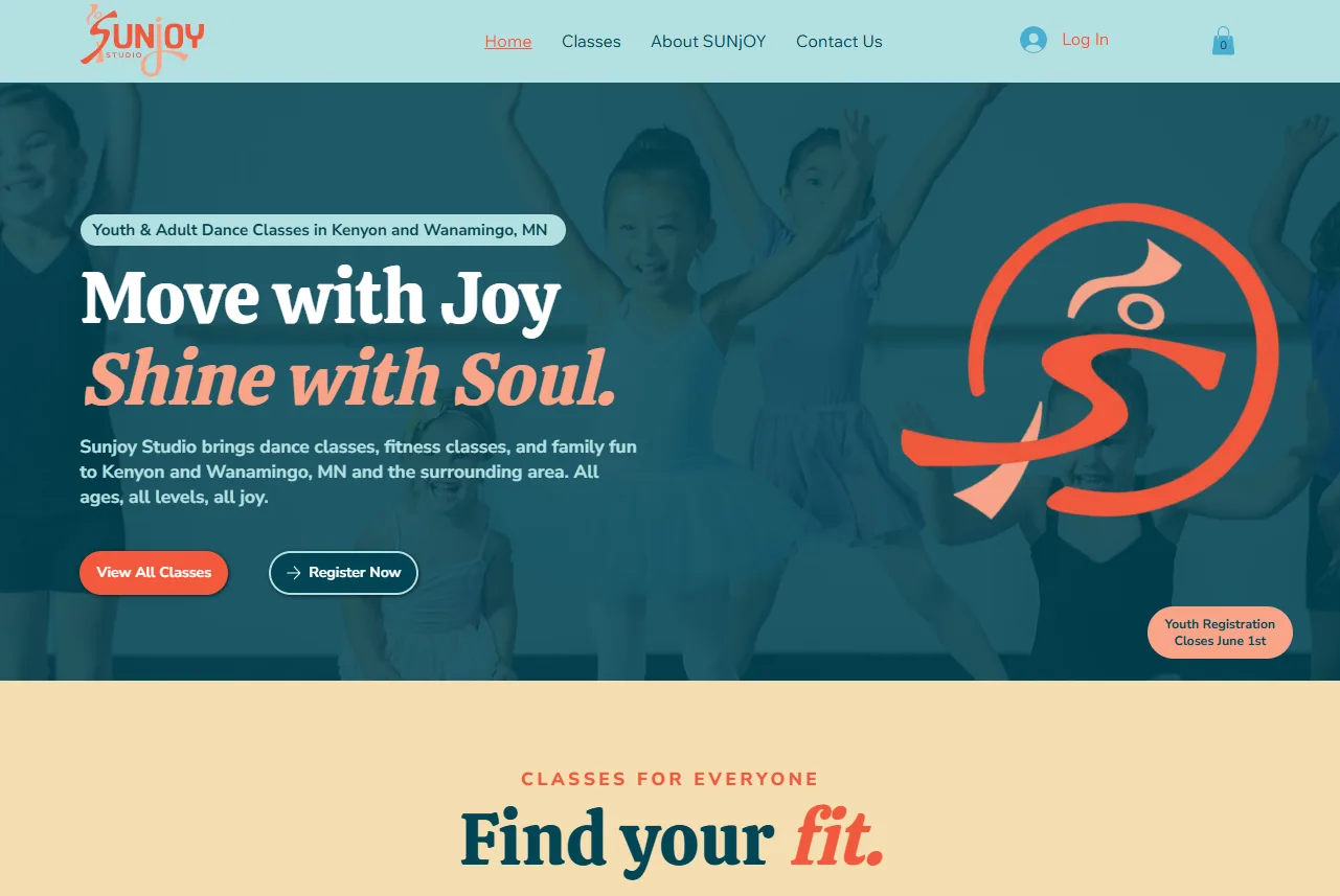 Sunjoy Studio website portfolio