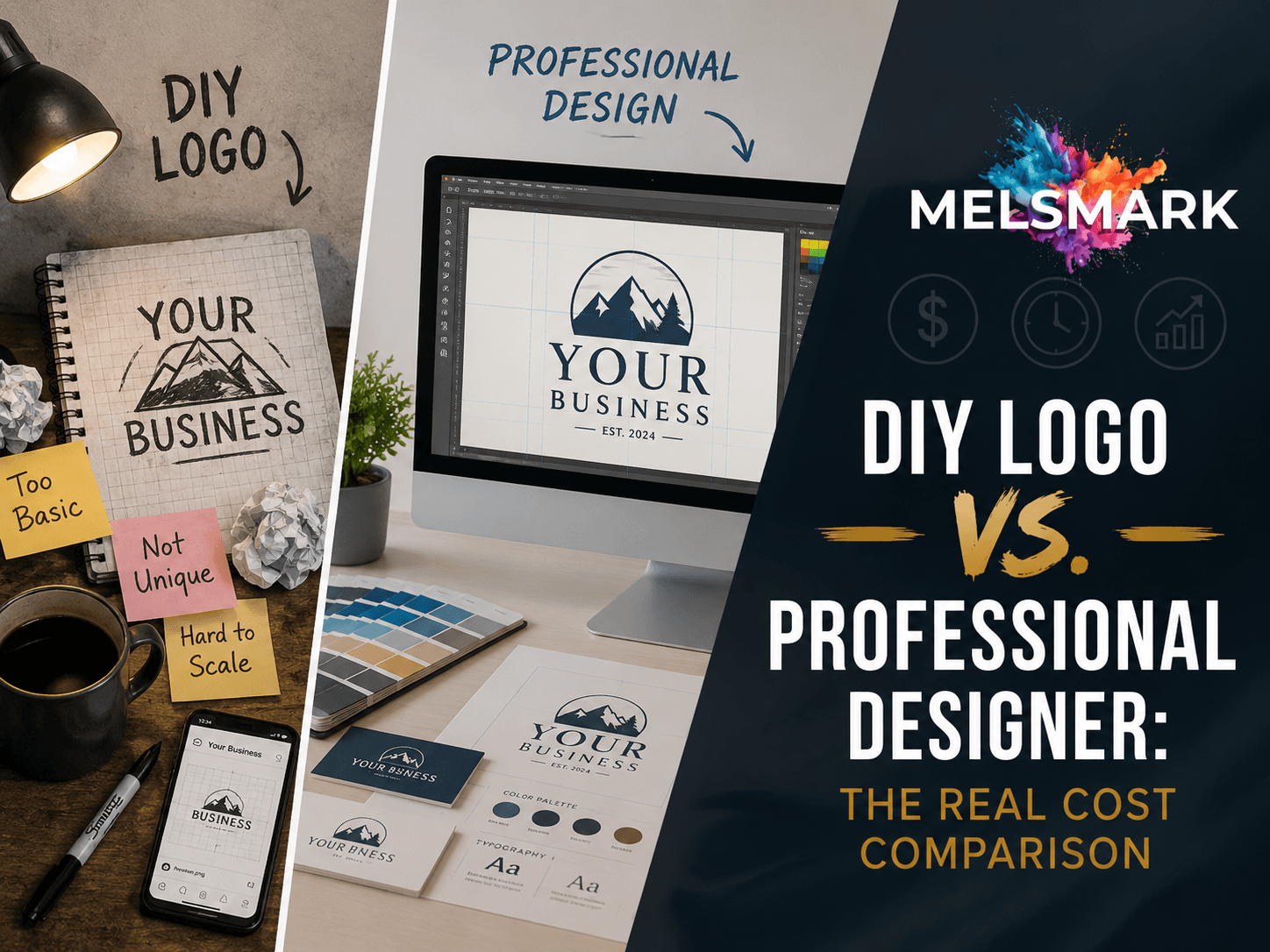 DIY Logo vs. Professional Designer: The Real Cost Comparison
