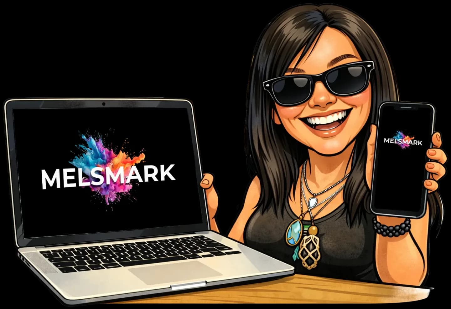 Mel, the artist and designer behind Melsmark