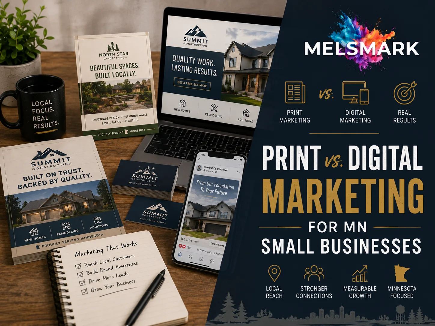 Print Marketing Minnesota Small Businesses Still Need (and When Digital Wins)